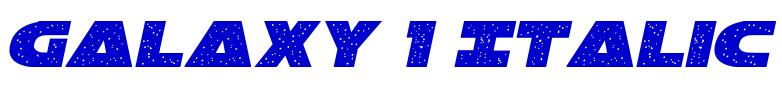 Galaxy 1 Italic フォント